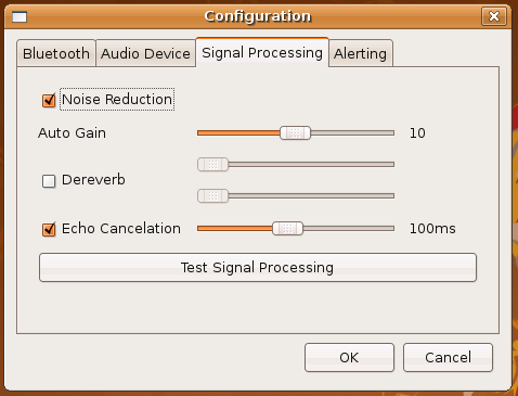 Configuration -- Signal Processing